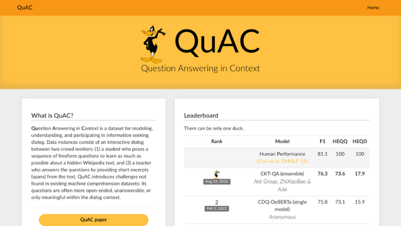 QuAC data